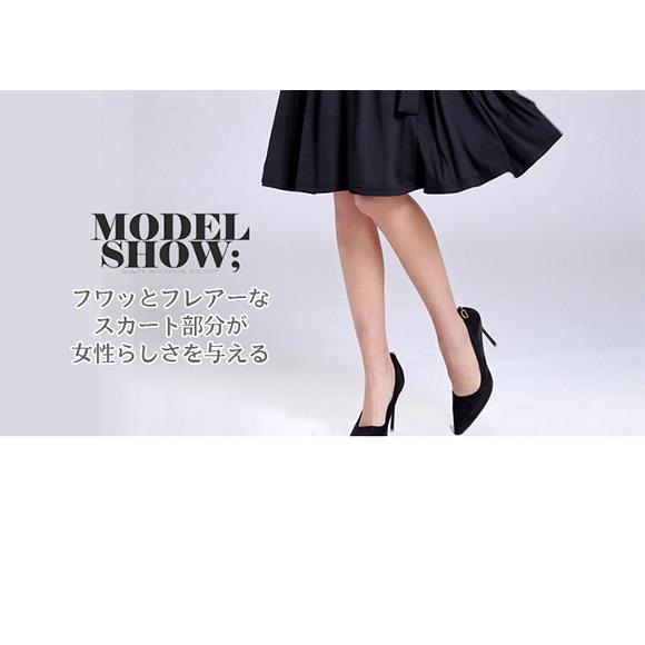 レディース ワンピース カシュクール リボン ウエストリボン 結婚式 華やか パーティ イベント　春夏秋 ch1706 |  | 11