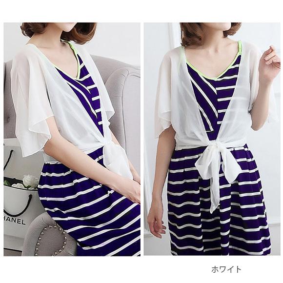 レディース ボレロ カーディガン ショート丈 シースルー フリル袖 フォーマル ドレス ワンピース ノースリーブ 結婚式 冷房対策 ch1767 |  | 17