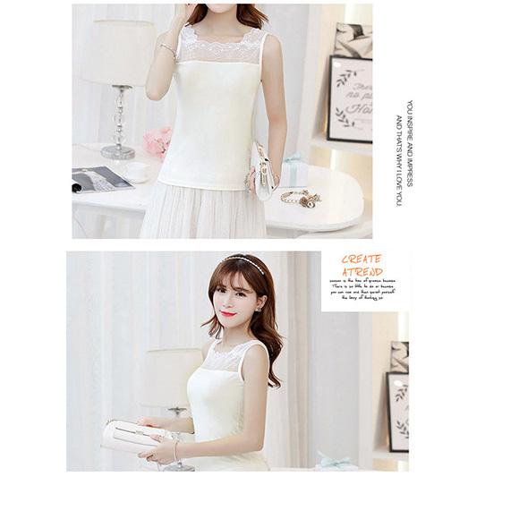 レディース インナー タンクトップ キャミソール 肌着 フォーマル レース 見せ ドレスインナー 透け防止 ストレッチ  Vネック ch1786 |  | 14