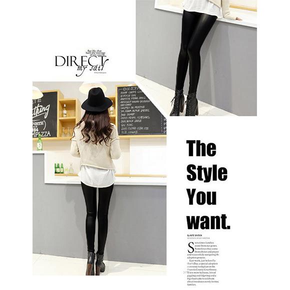 レディース レギンス パギンス フェイクレザー 無地 フェイクレザー 艶感 ダンス ボトム パンツ 春夏 ハロウィン 黒　ch1800 |  | 09