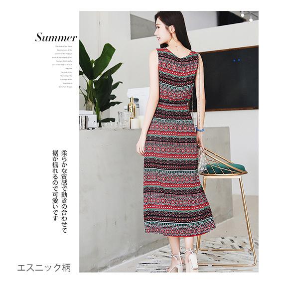 レディース ワンピース ロングワンピース ミモレ丈 ロング丈 夏 リゾート 花柄 エスニック柄 アジアン柄春夏 ch1913 |  | 12