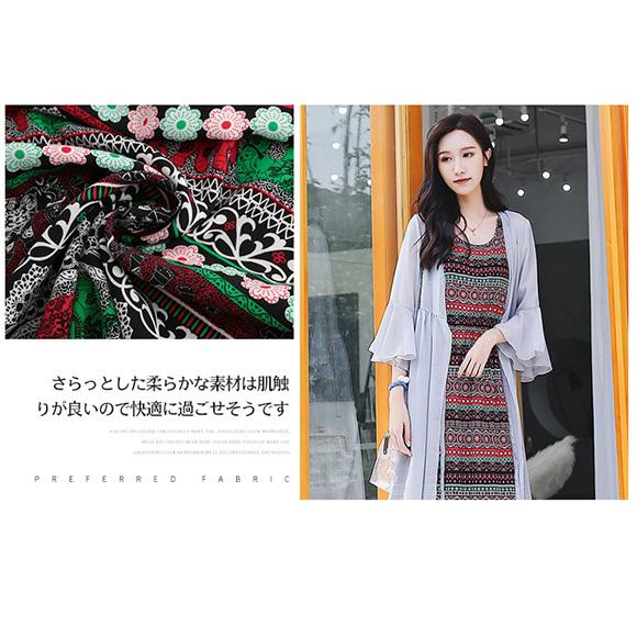 レディース ワンピース ロングワンピース ミモレ丈 ロング丈 夏 リゾート 花柄 エスニック柄 アジアン柄春夏 ch1913 |  | 18