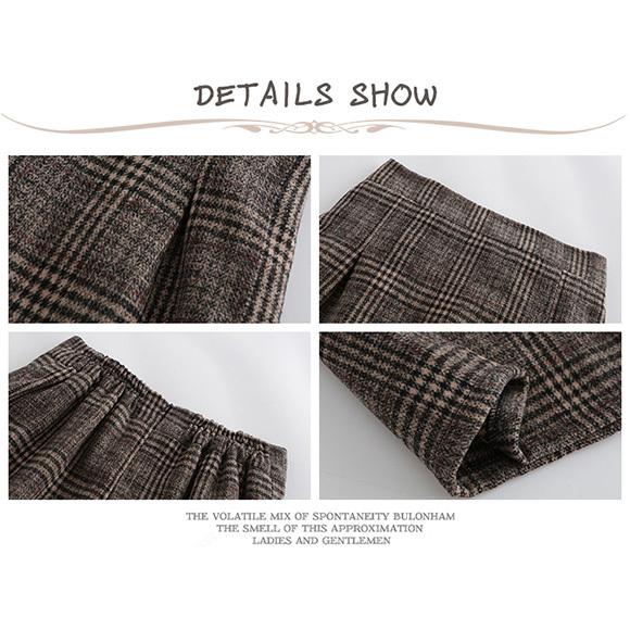 レディース ロングスカート グレンチェック タイト ミモレ丈 ミドル 上品 チェック柄 厚手　春　秋　冬ch1920 |  | 17