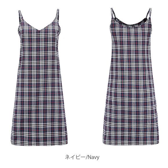 チェックワンピース 春夏秋 レディース キャミソールワンピース ミニ丈　2WAY チェック柄 学院風 きれいめ イベント ch1933 |  | 12
