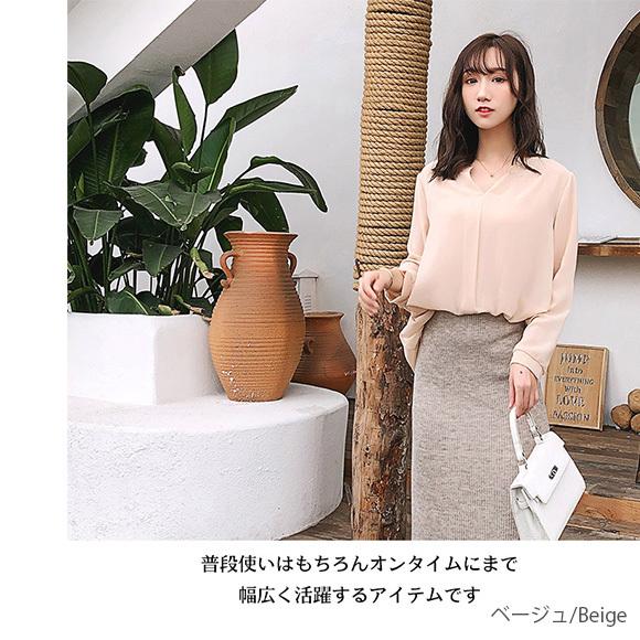 レディース ブラウス シフォン タンクトップ 2点set トップス シアーブラウス Vネック おしゃれ  きれいめ 透け感 オフィス 春夏 ch1938 |  | 19