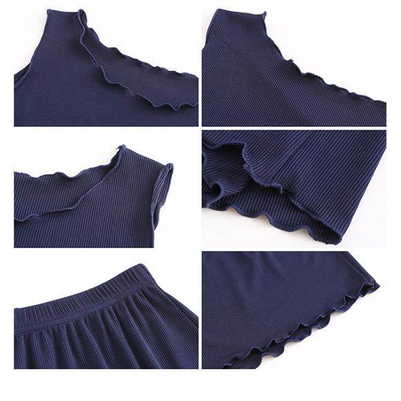 パジャマ レディース 上下セット ノースリーブ ナイトウェア ルームウェア 部屋着 無地 ショート丈 半ズボン ひんやり 涼しい ゆったり 春夏 ch1986 |  | 16