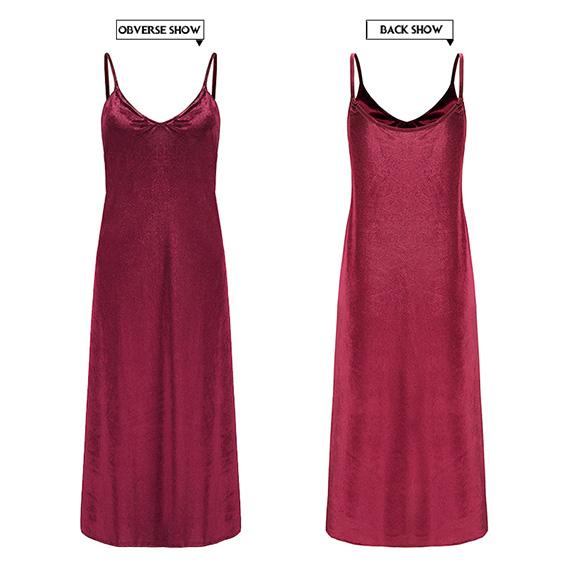 レディース キャミワンピ ロング ワンピース ベロア素材 マキシ丈 おしゃれ かわいい 大人 上品 春夏 秋冬　ch2000 |  | 14