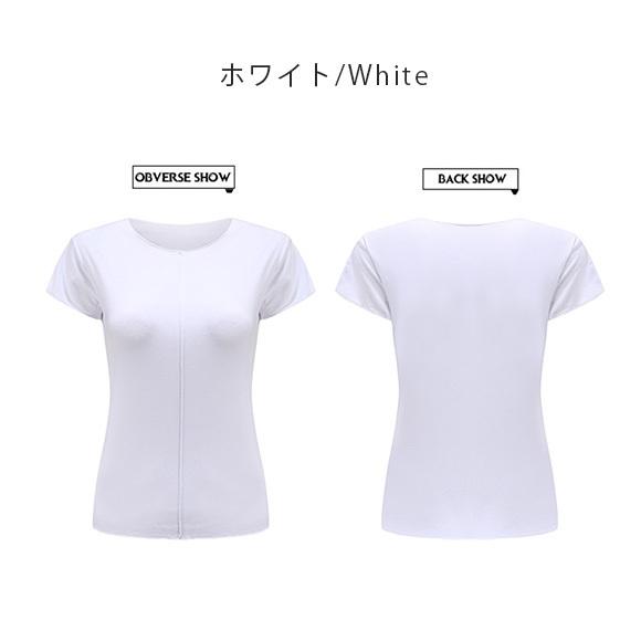 レディース Tシャツ 半袖 無地 カットソー  トップス半袖 ショート丈 春 薄手 楽ちん 夏 春夏 部屋着 ナイトウェア ルームウェア ch2007 |  | 18