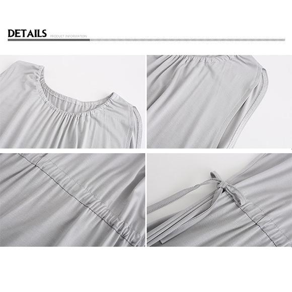 レディース ロングワンピース ノースリーブ ミモレ丈 ウエストゴム 無地 リゾート 上品 大人 可愛い おしゃれ カジュアル シンプル 春夏秋 ch2011 |  | 22