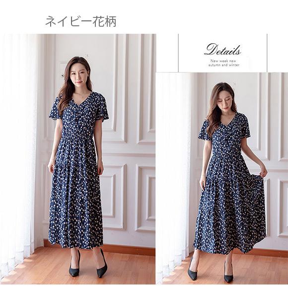 レディース ワンピース ロングワンピース ミモレ丈 マキシ丈ワンピース 花柄 フレア リゾート 夏 大人 ch2016 |  | 09