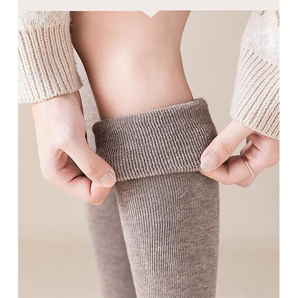 レディース ニーハイソックス ロング ソックス 靴下 レッグウェア シンプル ロング 綿 裏起毛 履く毛布 暖かい 冷え対策 大人無地 制服コスチューム ch2037 |  | 12