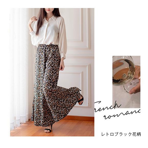 レディース パンツ ガウチョ フラワープリント ウエストゴム 春夏 ch2051 |  | 10