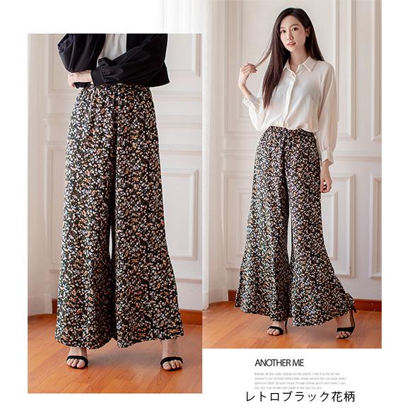 レディース パンツ ガウチョ フラワープリント ウエストゴム 春夏 ch2051 |  | 11