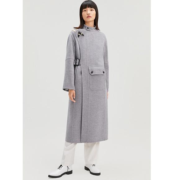レディース コート ロング丈 ウール アウター カジュアル グレー 通勤 羽織 秋冬 ch2054 |  | 11