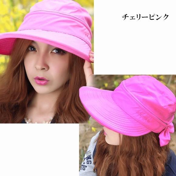 レディース 帽子 日よけ帽子 UVカット 2way つば広め帽子 サマーハット つば付き 夏必須 mz2354 |  | 05
