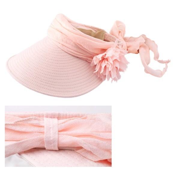 訳ありレディース 帽子 サンバイザー UVカット 2way つば広め帽子 サマーハット 日よけ帽子 つば付き 女優帽 夏必須 mz2453 |  | 03