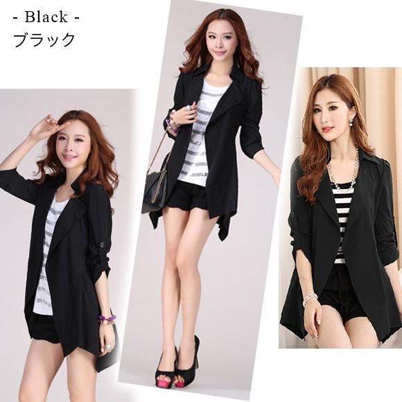 レディース ジャケット ピーチ素材 Aライン 秋 春 コート 長袖 スプリングコート トレンチコート パフスリーブ アウター 撥水加工 wy3001 |  | 06