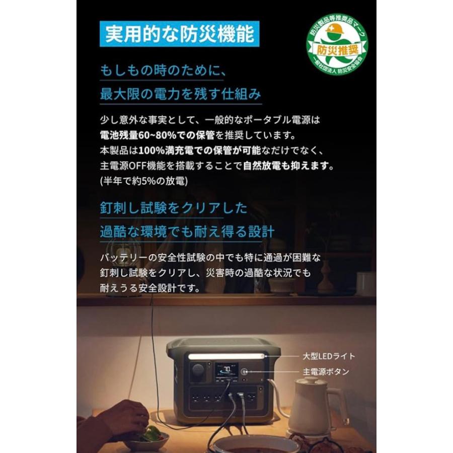 Portable Power Station 1000 ポータブル電源 1056Wh 急速充電 高出力