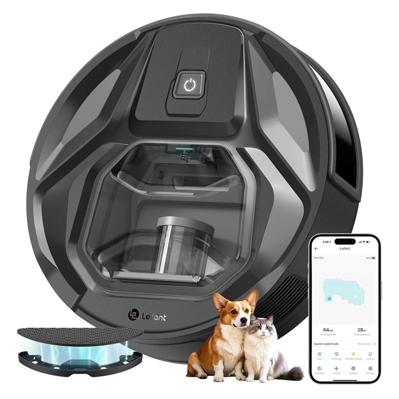 新品未使用 Lefant M320 ロボット掃除機 水拭き 障害回避 Lefant M320 ロボット掃除機 水拭き 6000pa強力吸引 精確な障害回避