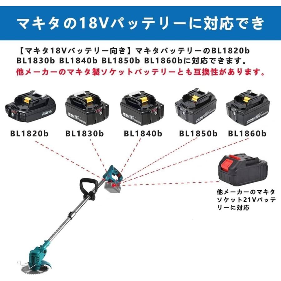 ICEHAIL 草刈り機 充電式草刈機 電動草刈り機 マキタ18v ICEHAIL 草刈り機 充電式草刈機 電動草刈り機 マキタ18v