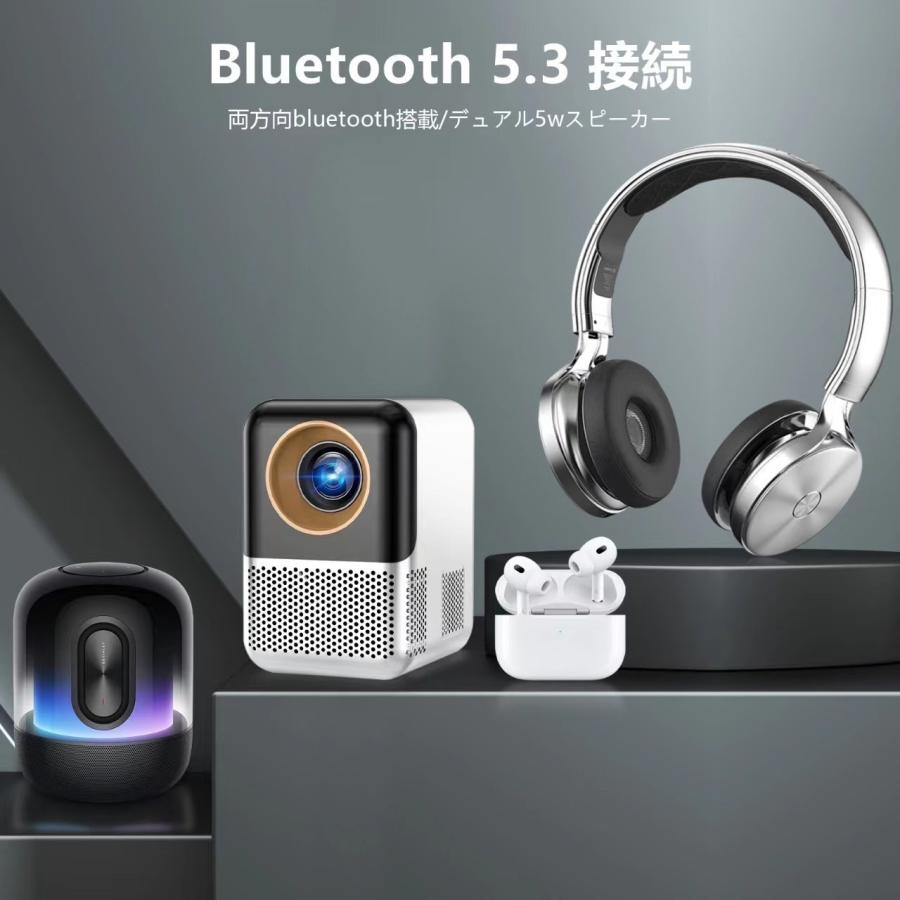 WTONISY 小型 プロジェクター【電動フォーカス/Android TV11.0