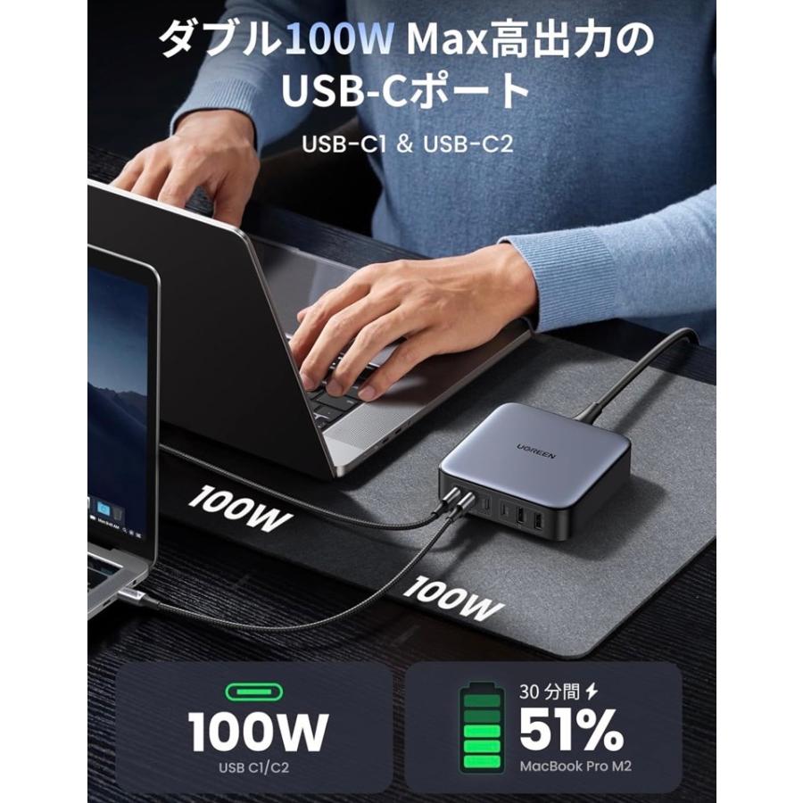 UGREEN Nexode 200W 充電器 6ポート 【USB-C×4 USB-A×2 ダブルGaNIII(窒化ガリウム)採用 全ポートPD3.0対応 単ポート100W高出力 PSE技術基準適合】 : SHOPゼロワン - 通販 - Yahoo!ショッピング UGREEN Nexode 200W 充電器 6ポート 【USB-C×4 USB-A×2 ダブルGaNIII(窒化ガリウム)採用 全ポートPD3.0対応 単ポート100W高出力 PSE技術基準適合】 : SHOPゼロワン - 通販 - Yahoo!ショッピング