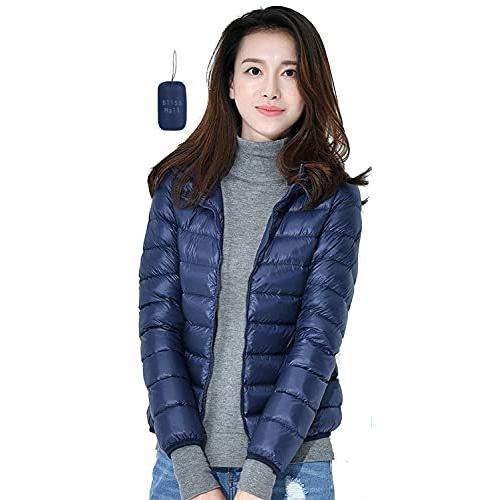 Bliss ダウンジャケット レディース ウルトラライト ダウン コート 軽量 防風 防寒 ライトダウン 3 Xxl 紺 帽子 ダッフルコート Farzanaconsulting Com