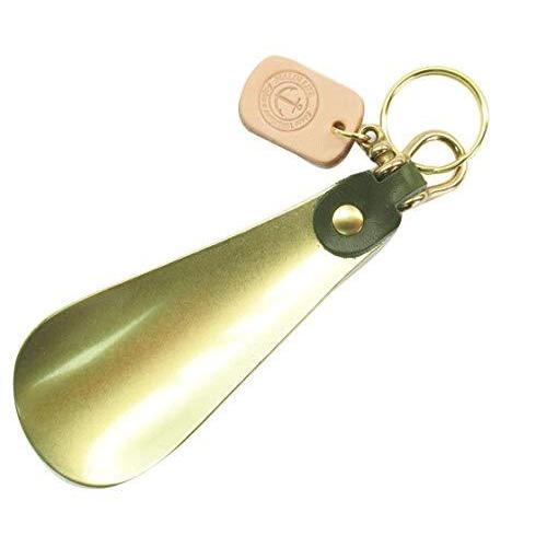 い出のひと時に とびきりのおしゃれを 靴磨き シューケア用品 ノーブランド品 栃木レザー 靴べら シューホーン 携帯 軽量 真鍮キーホルダー 日本製 革 レザー カーキ Www Threeriversofs Com