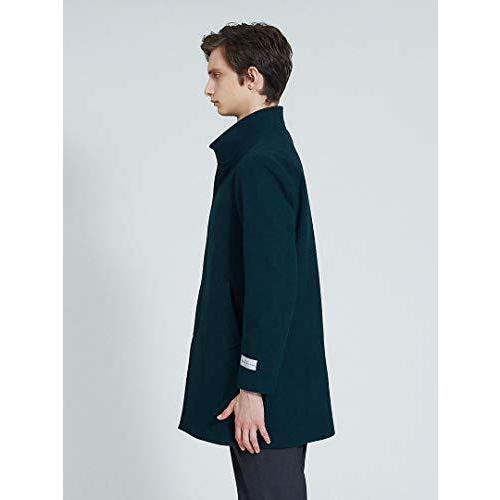 大人気新品 Abahouse アバハウス アバハウス 48 L ダークグリーン メンズ メルトンスタンドカラーコート アウター Abahouse トップス