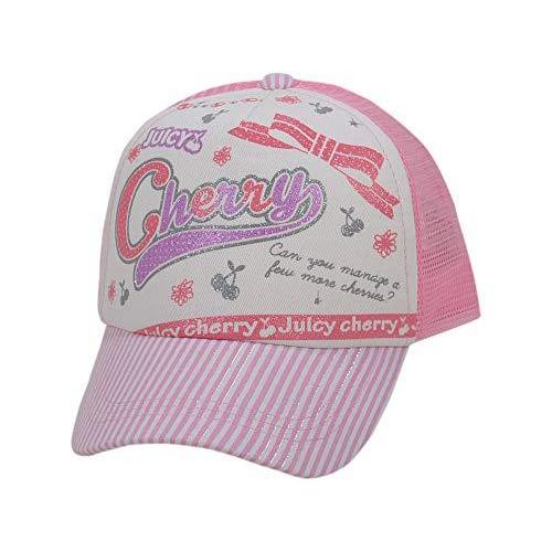 直送商品 メッシュキャップ ガールズ 54cm サイズ調整可 Cherry 138 ピンク 帽子 キャップ Www We Job Com