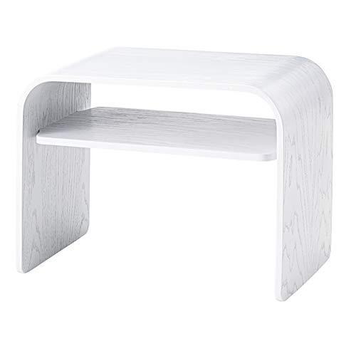 上品なスタイル 東谷 AZUMAYA 幅50×奥行き29.5×高さ36.5(cm) PT-615WW ホワイト サイドテーブル サイドテーブル