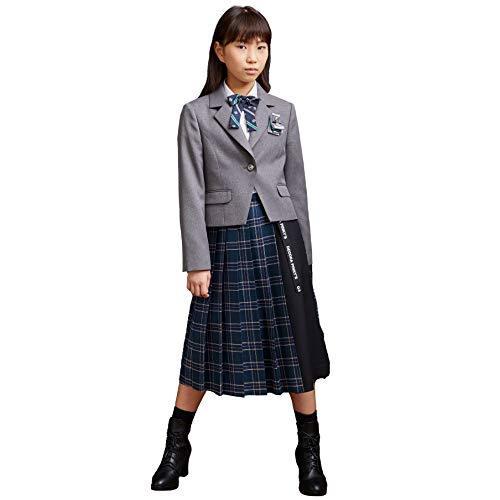 DECORA PINKY'S フォーマル スーツ 女の子 卒業式 【通常A体サイズ】 (150cm, グレー(02)) ワンピース