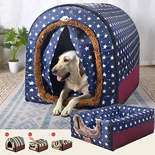 高品質 低価格 21新型 犬猫用 折りたたみ可 ベッド 犬 ベッド ドーム ペットベッド ドーム型 ペットハウス 2way 折りたたみ可 犬猫用 室内用 冬用 ふわ A B09k6kstws 2118 笑楽2 スーパーセール期間限定