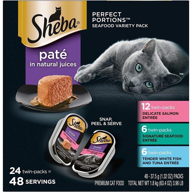 Sheba Perfect Portions Delicate Salmon, Tender Whitefish & Tuna Entree