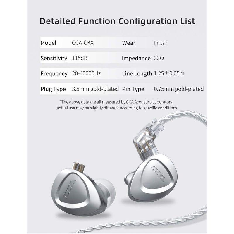 人気メーカー・ブランド CCA Res Headphones,High-Performance in-Ear Monitors,1DD+6BA  in-Ear CKX ヘッドホン - farabi.cumhuriyet.edu.tr