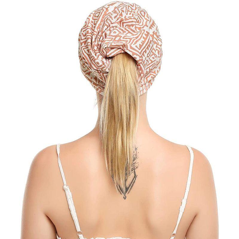 新規購入 Baggy DORALLURE Slouch Headwear Cancer Printed Flower Women for Beanie その他帽子