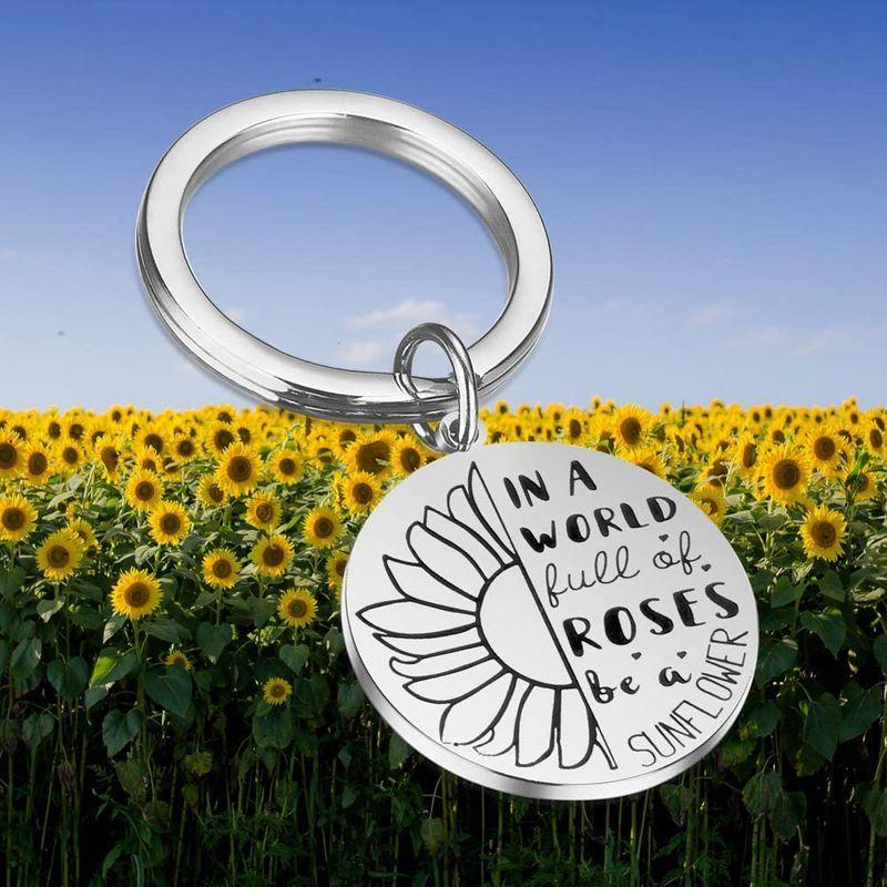 超歓迎 In Gift Inspiration Keychain Sunflower A Sunf a Be Roses of Full World ペンダントヘッド、チャーム - www.chemplex.co.zw 超歓迎 In Gift Inspiration Keychain Sunflower A Sunf a Be Roses of Full World ペンダントヘッド、チャーム - www.chemplex.co.zw
