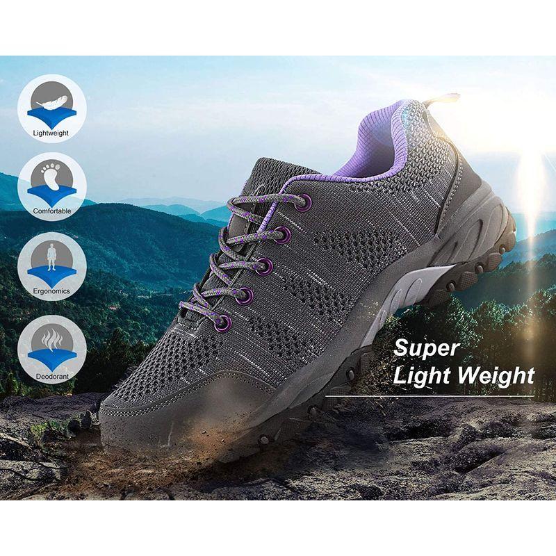 新品 Breathable Shoes Hiking Women JABASIC Mesh ( Sneakers Outdoor Athletic トレッキング、アウトドアシューズ