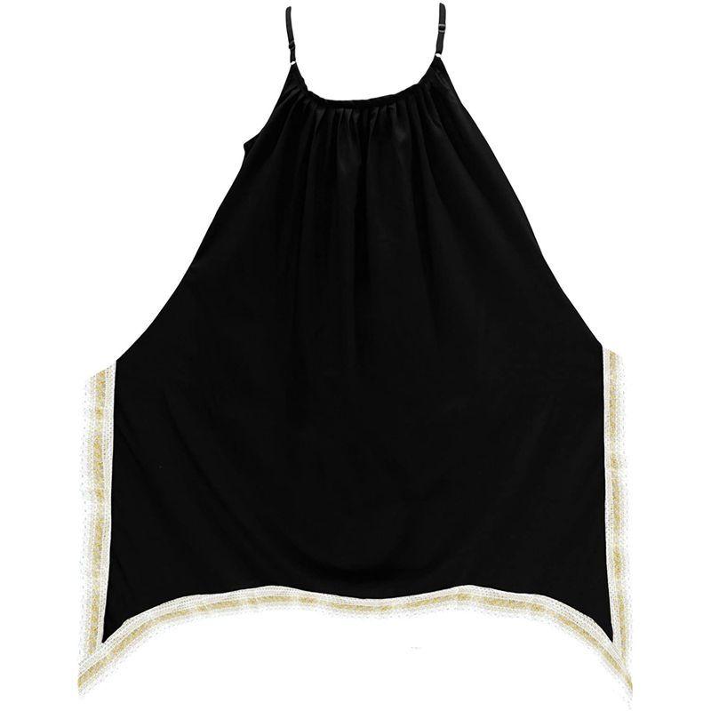 【オープニング大セール】 Sleeveless Ups Cover Flowy Women's LEELA LA Beach Black-AC 16-18 Dress その他水着
