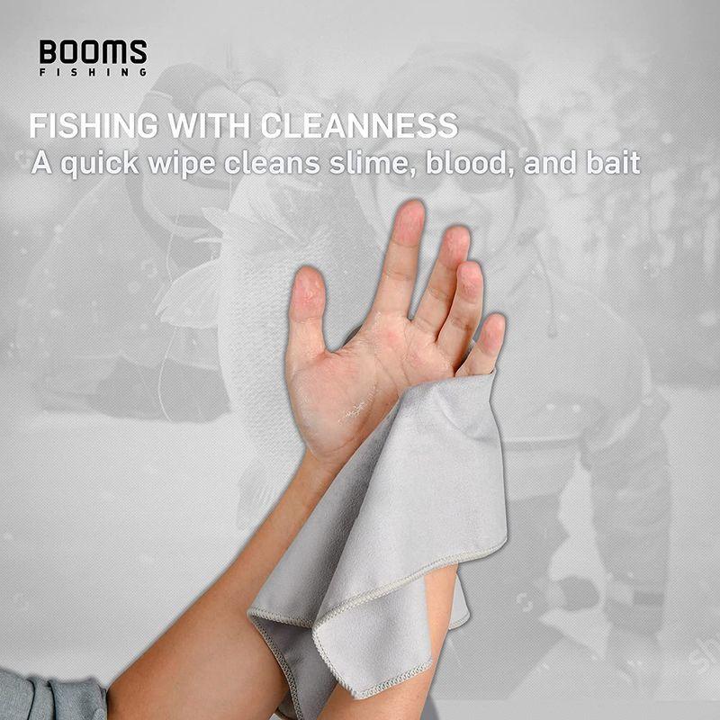 Booms Fishing B0T Microfiber with Clip 新生活 Gray 最大95%OFFクーポン Towel