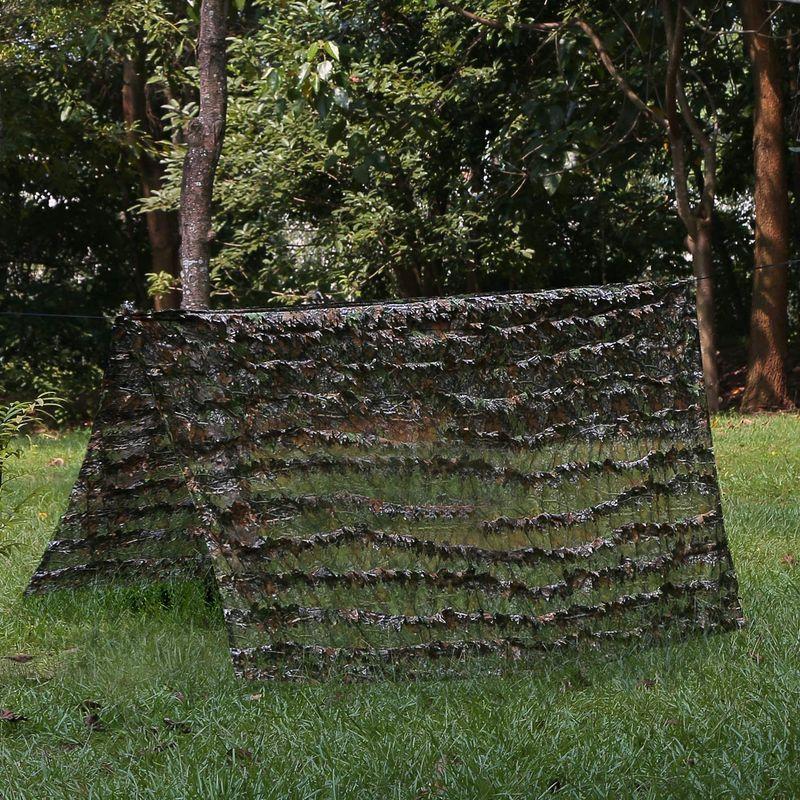 通常便なら送料無料 Zicac Outdoor 3D Leaves Camouflage Ghillie Poncho 【お得】 Camo Cape Stea Cloak
