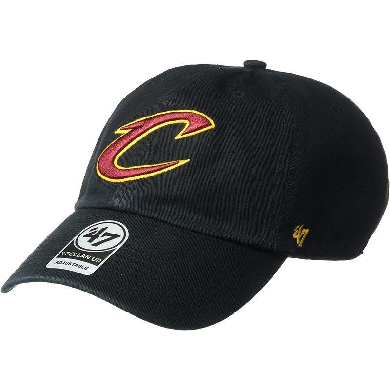 #039;47 NBA Cleveland Cavaliers Clean Up Adjustable Black Hat 【楽ギフ_包装】 新しい Size One