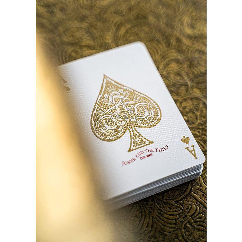 超美品の of Deck Poker Ed Gold White Thief the and Joker Unique - Cards Playing トランプ