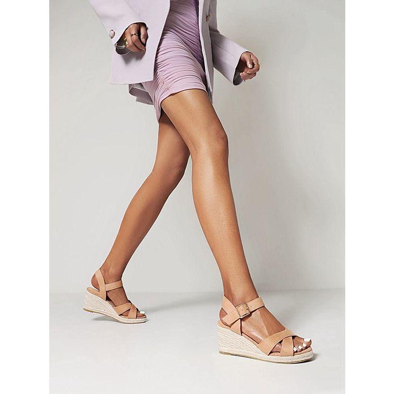 新作入荷 Strap Ankle Women S Xieda Open Sandals Wedge Platform Espadrille Toe サンダル Www Kronenhuis Nl