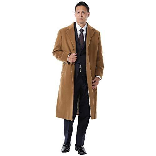 限定版 Suits Japan スーツジャパン M キャメル ウール95 カシミヤ5 カシミヤ混ウール ビジネス ロングコート メンズ Kokubo チェスターコート トップス