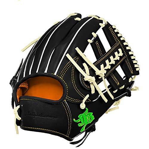 おトク 和牛jbパターンオーダーグラブ 006s 高校野球ルール対応 Jb 有限会社ボールパークドットコム 高校野球対応カラー 右投げ ブラックxオレンジ グローブ Cityofalamosa Org
