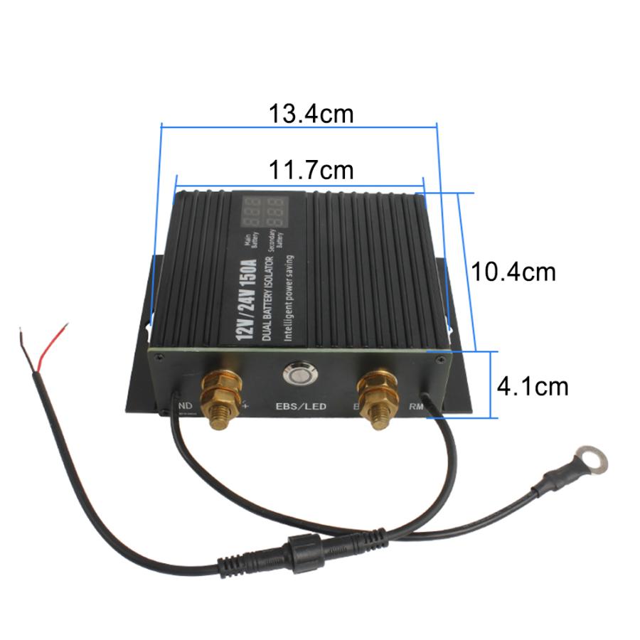 LVYUAN（リョクエン）アイソレーター 150A 12V/24V兼用 走行充電器 バッテリーアイソレーター 自動充電リレー カーアクセサリー 走行中にかしこく充電｜shoryu-store｜08