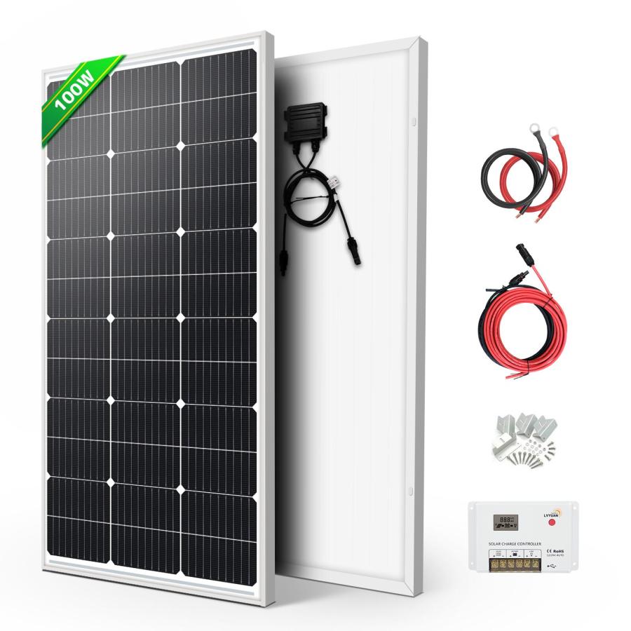 LVYUAN（リョクエン）[100W ソーラーパネル発電キット] 100W PERC 単