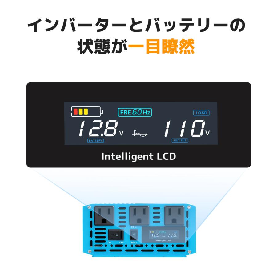 永久保証】インバーター 正弦波 12V 100V 1500W 最大3000W DC AC 永久保証】インバーター 正弦波 12V 100V 1500W 最大3000W DC AC