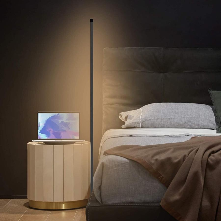 LEDフロアライト 3段階色調調節 3000K-6000K調光 組立簡単 シンプル